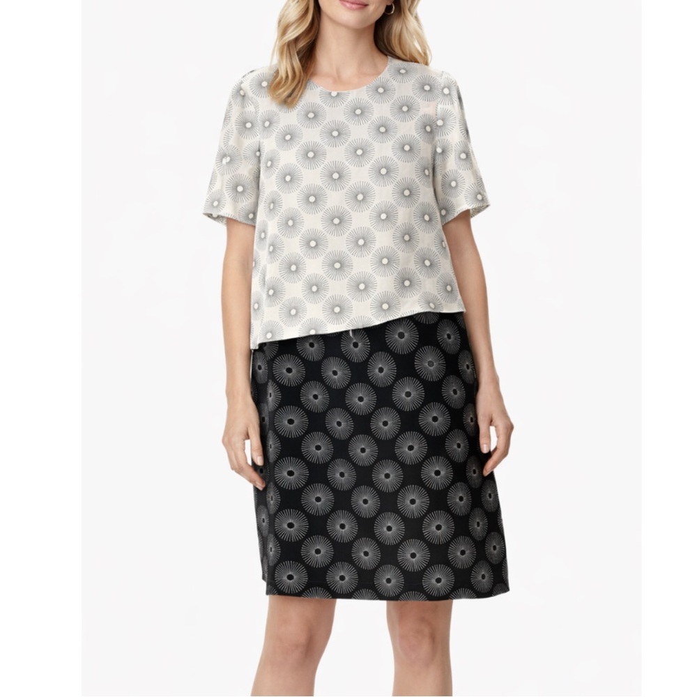 Diane Von Furstenberg Silk Tiered Sunburst Dress